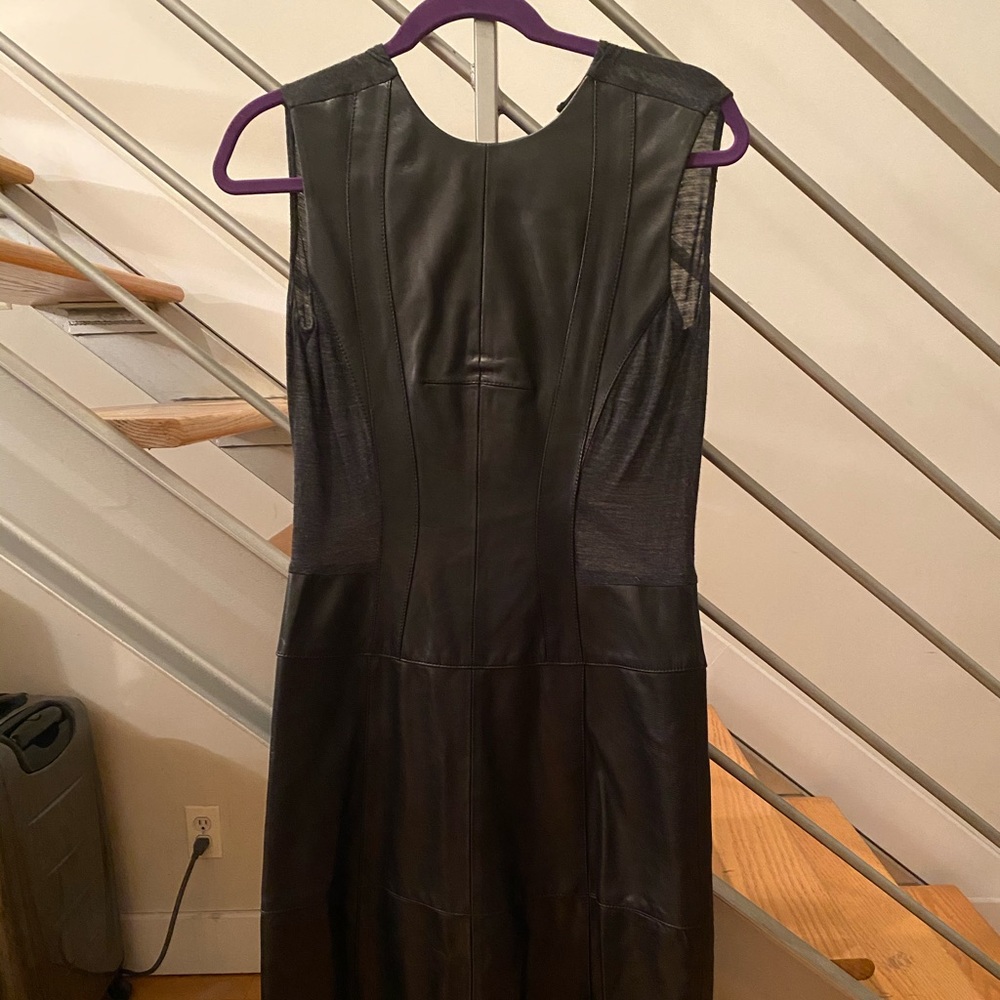 One of a kind Derek Lam Leather and Jersey dress!